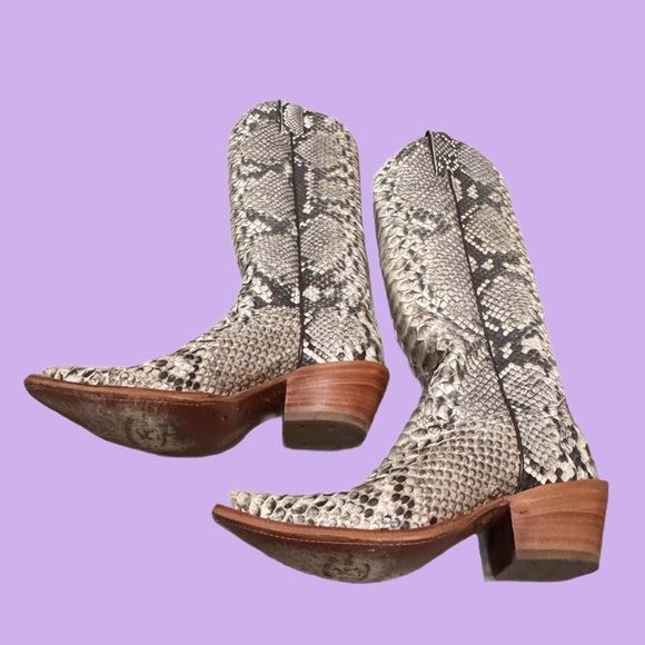 Idyll Wind REAL snakeskin cowboy boots 7.5 - Picture 5 of 5